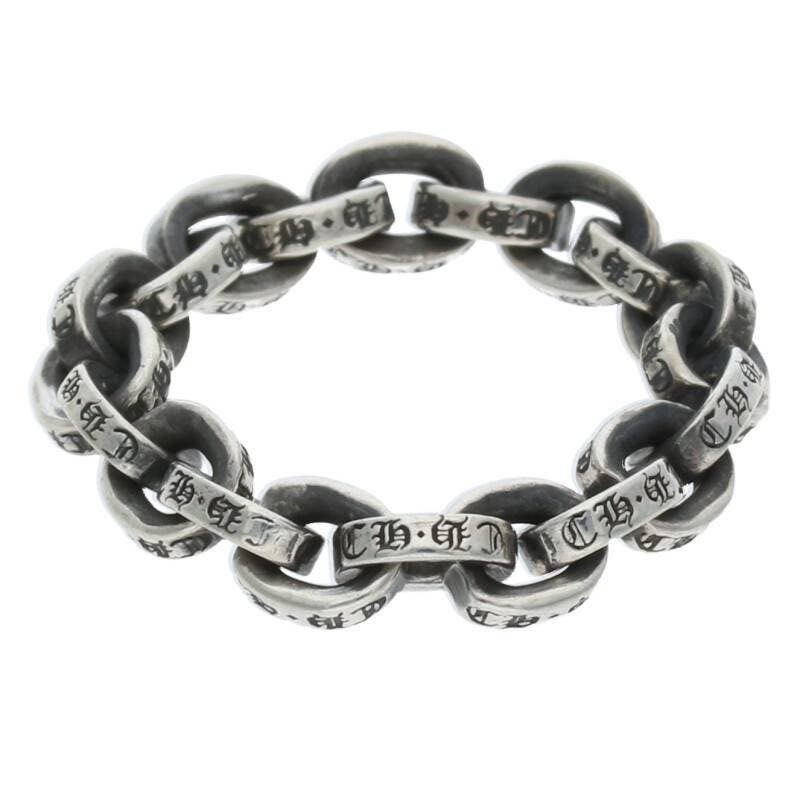 Chrome Hearts paper chain silver ring