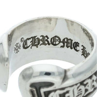 Thumbnail for CHROME HEARTS Small Scroll Label Silver Ring