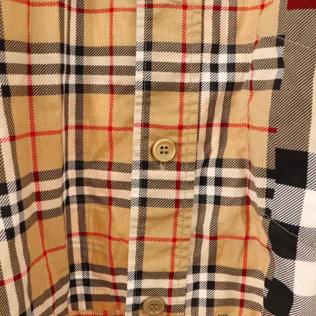 BURBERRY Patchwork 19AW Crazy Check Shirt