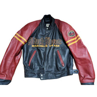 Thumbnail for KADOYA BLACK HORSE RACING cowhide leather padded riders jacket