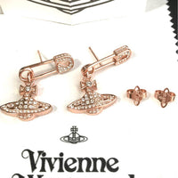 Thumbnail for Vivienne Westwood LUCRECE Safety Pin Orb Earrings