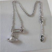 Thumbnail for Vivienne Westwood Orb LUCRECE Safety Pin Necklace