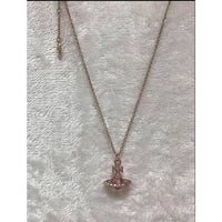 Thumbnail for Vivienne Westwood Tricolor Pink 3D Tiny Orb Necklace