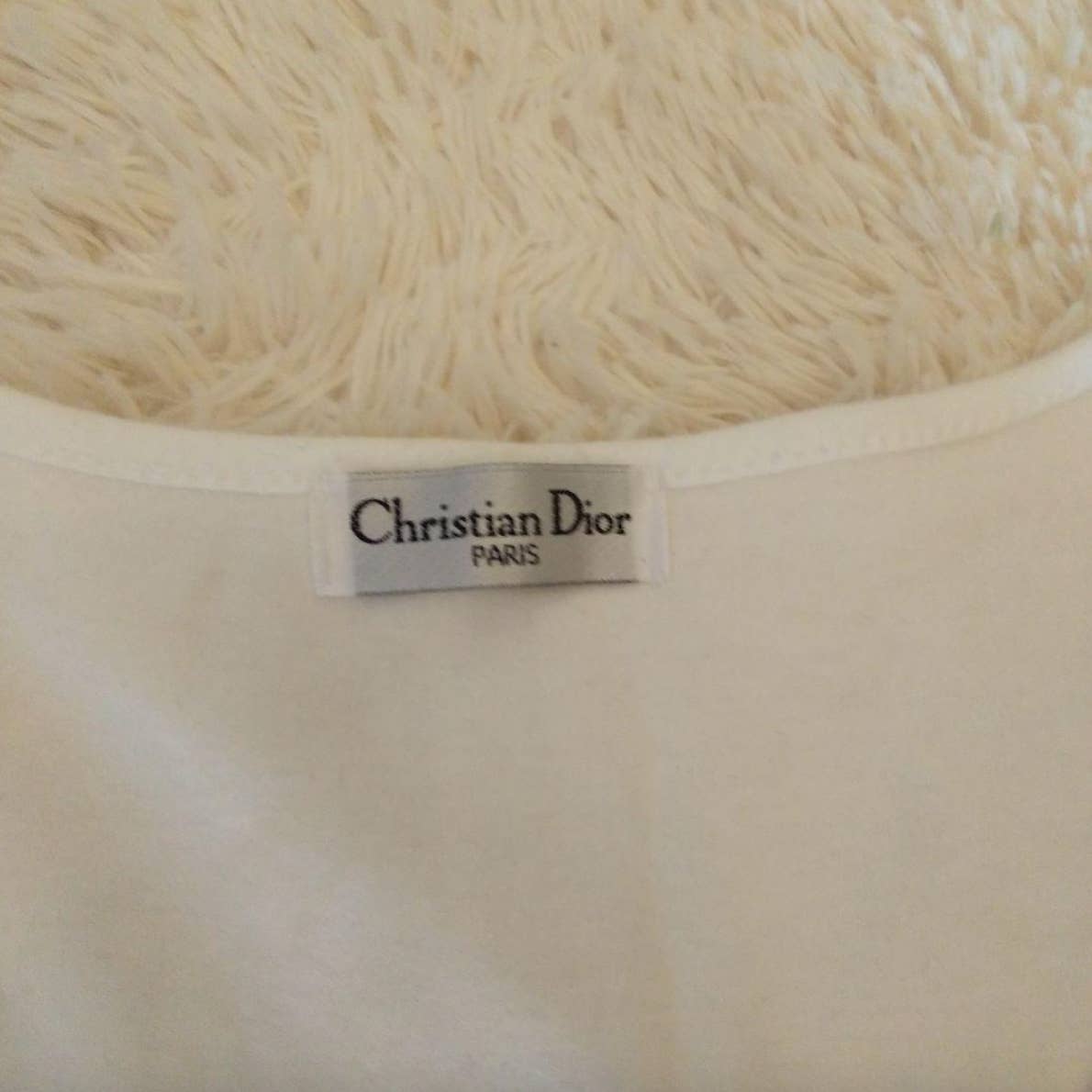 Christian Dior J' Adore rhinestone crystal Dior Tank Top