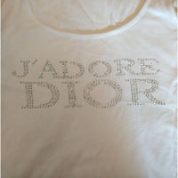 Thumbnail for Christian Dior J' Adore rhinestone crystal Dior Tank Top