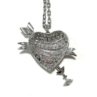 Thumbnail for Rare Vivienne Westwood Large Heart Arrow Necklace