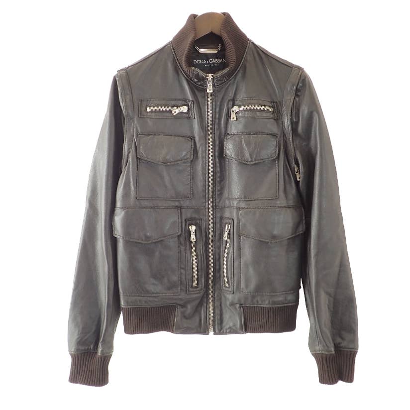 Archive Dolce and Gabbana Lambskin Utility Jacket