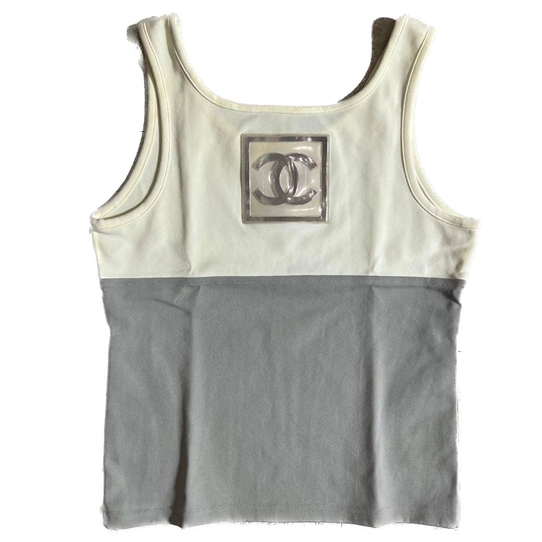 Vintage Chanel Cocomark Sports Line Tank Top