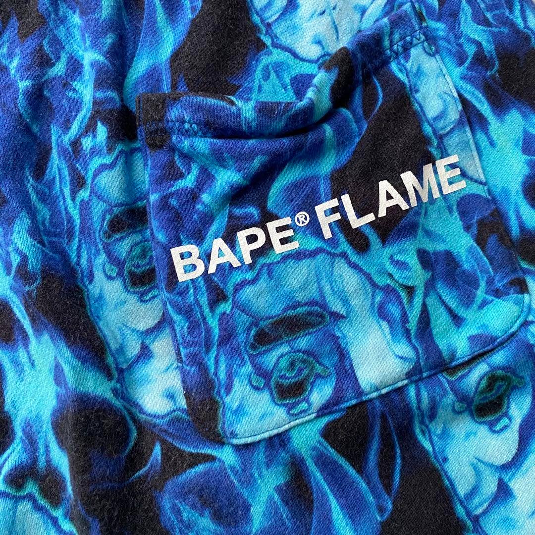 Bape Flame Logo Shorts