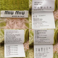 Thumbnail for Miu Mohair Mixed Stripe Knit Tank Top vest