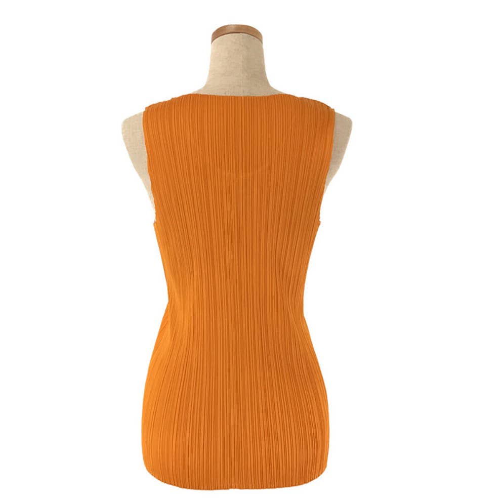 Issey Miyake PLEATS PLEASE cut and sew tank top