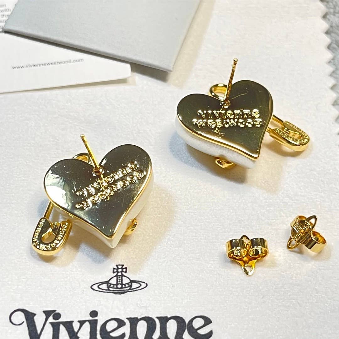 Vivienne Westwood Orietta Safety Pin Orb Earrings