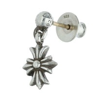 Thumbnail for Chrome Hearts Tiny ECH Plus Drop Silver Earrings