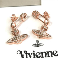 Thumbnail for Vivienne Westwood LUCRECE Safety Pin Orb Earrings