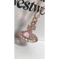 Thumbnail for Vivienne Westwood Tricolor Pink 3D Tiny Orb Necklace