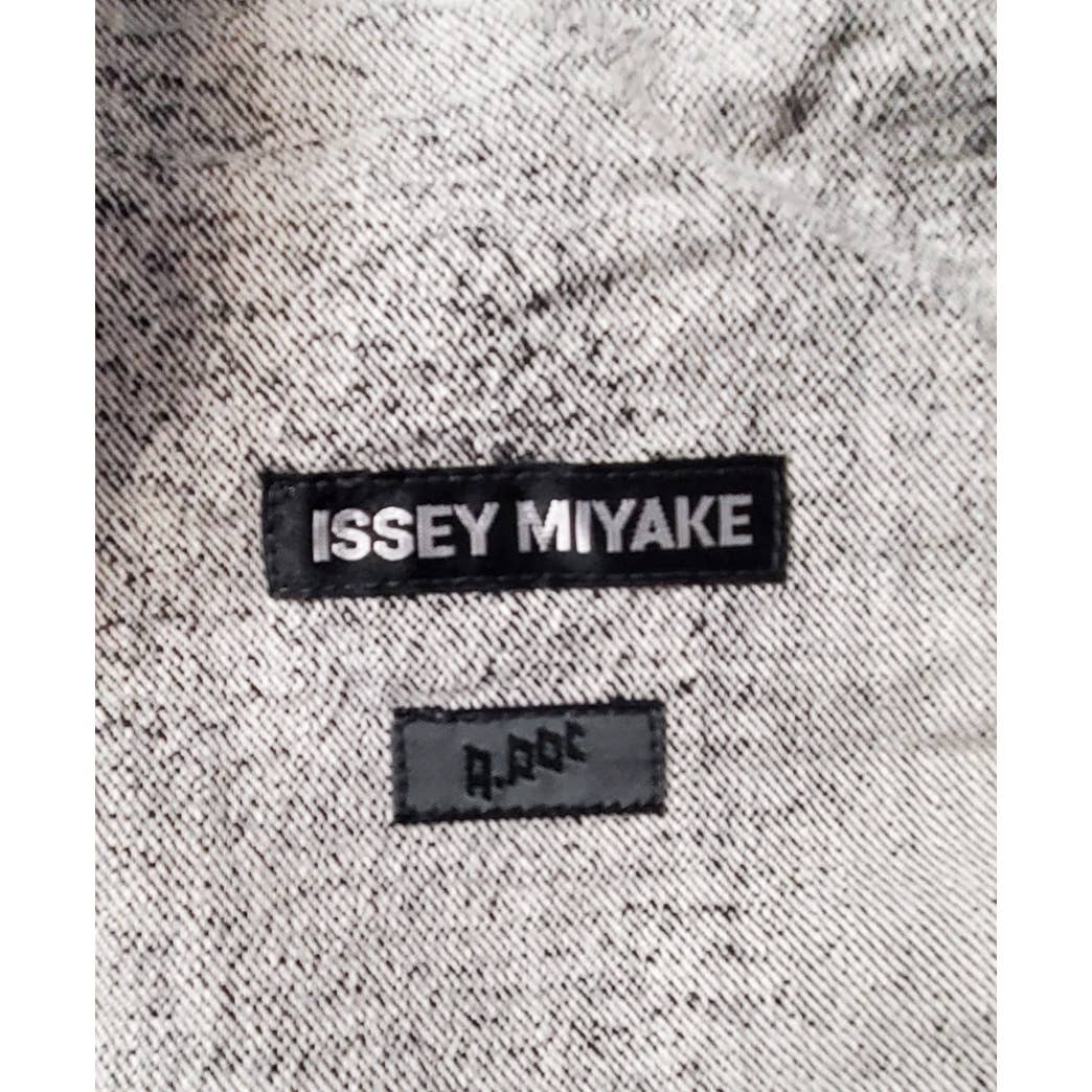 A-POC Issey Miyake Archive Jacquard trompe loel belt jeans