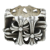 Thumbnail for Chrome Hearts Square Cemetery Cross Silver Ring