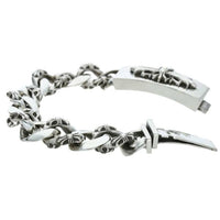 Thumbnail for CHROME HEARTS Floral ID Fancy Silver Bracelet