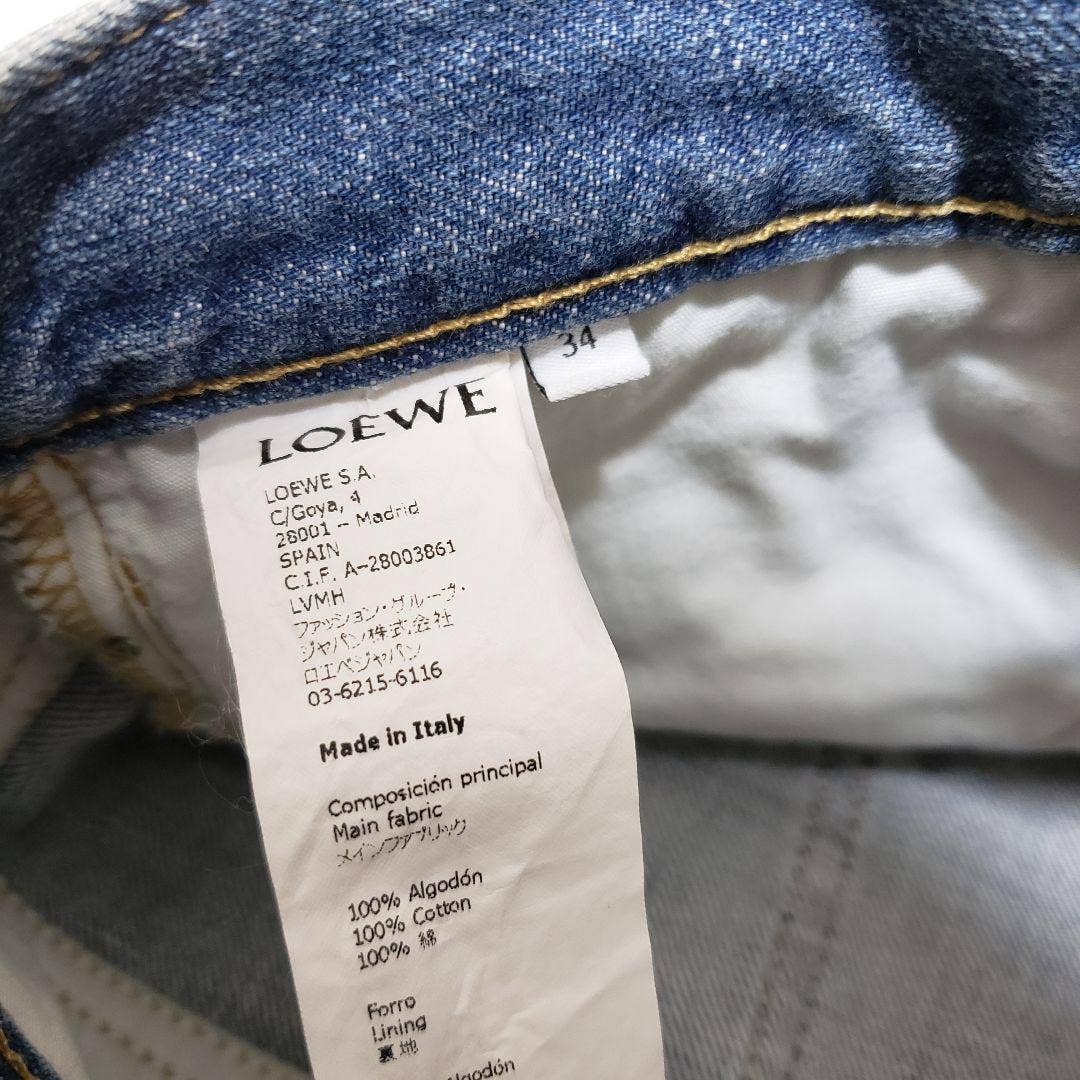 Loewe Patchwork Denim Shorts