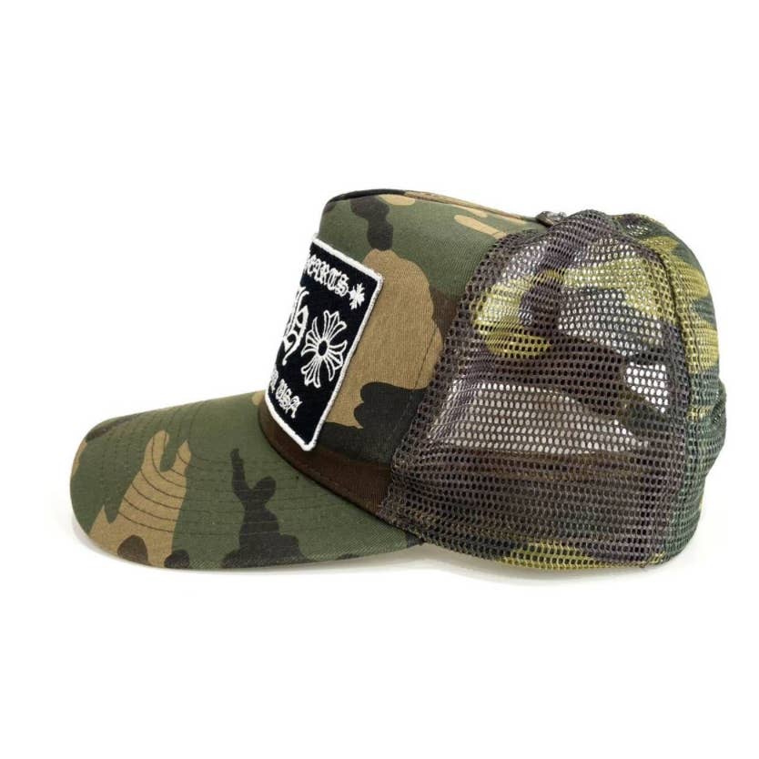 Chrome heats Camo CH trucker Hat Snapback