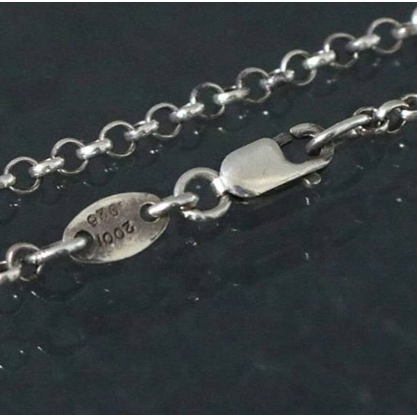 Chrome Hearts Roll Chain Necklace Silver