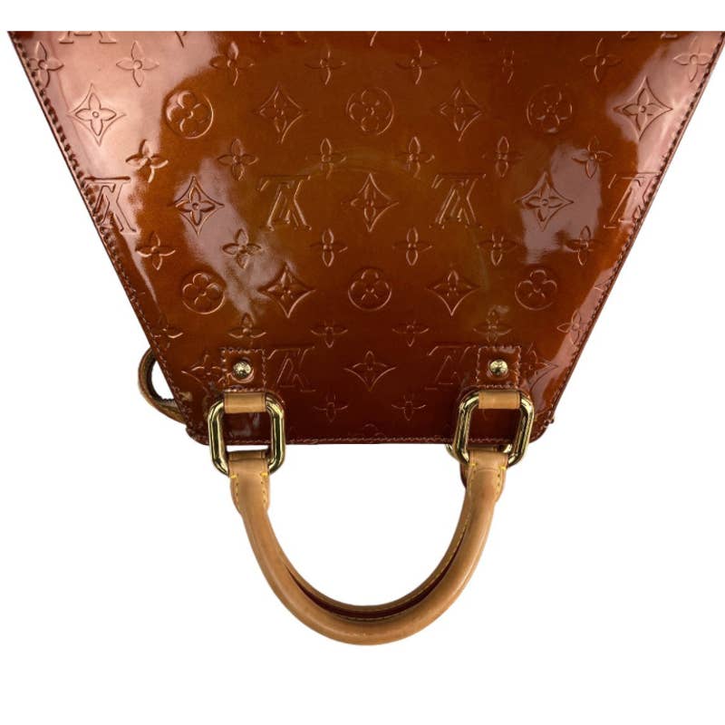 Louis Vuitton Handbag Monogram Vernis Enamel Bronze