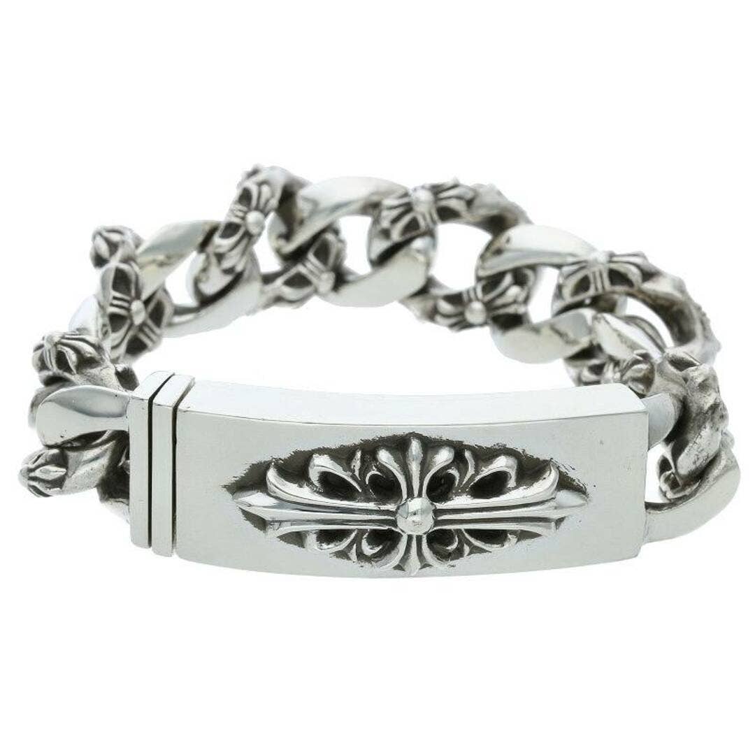 CHROME HEARTS Floral ID Fancy Silver Bracelet