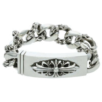 Thumbnail for CHROME HEARTS Floral ID Fancy Silver Bracelet