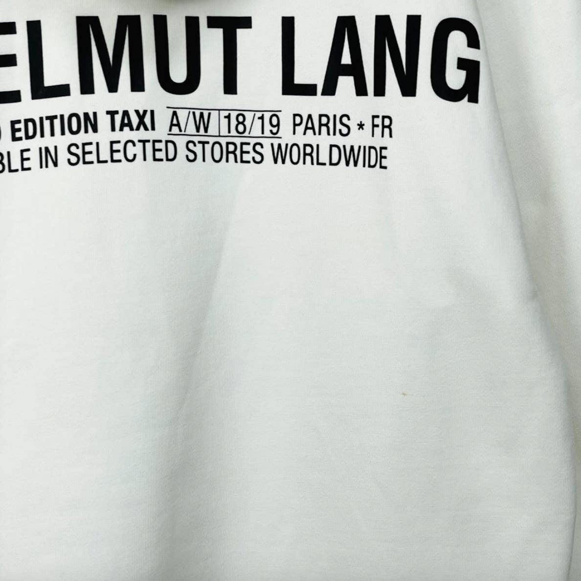 HELMUT LUNG TAXI hoodie