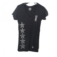 Thumbnail for Chrome Hearts Star Short Sleeve Cut and Sew V-Neck