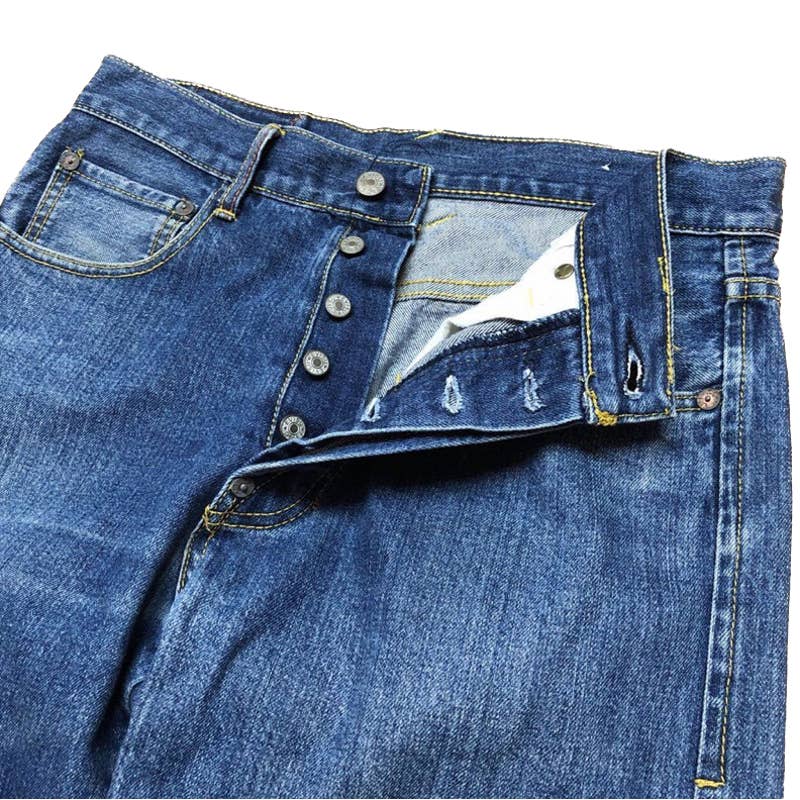 EVISU INDIGO GENES  multi-pocket Selvedge denim jeans