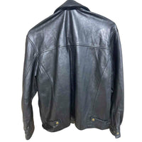 Thumbnail for Rare vintage Balenciaga lzip-up boxy leather jacket