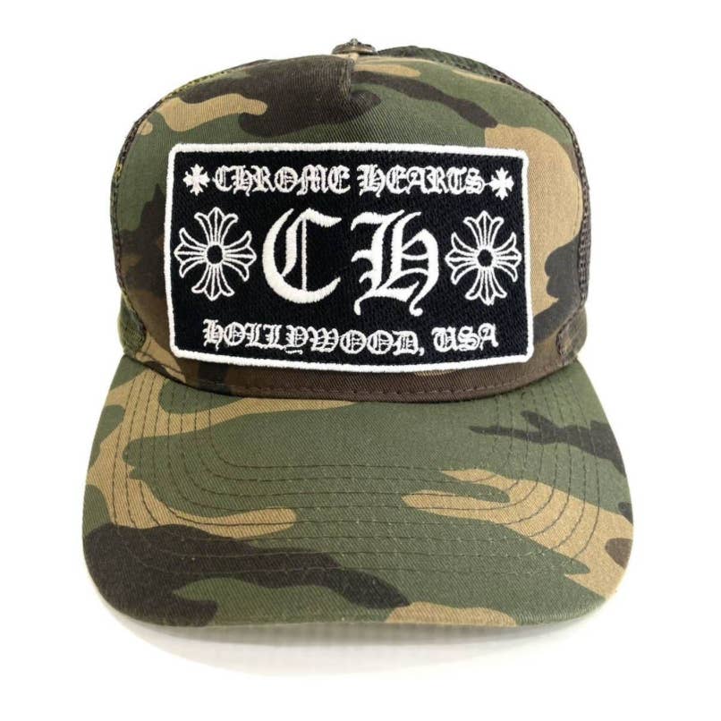 Chrome heats Camo CH trucker Hat Snapback