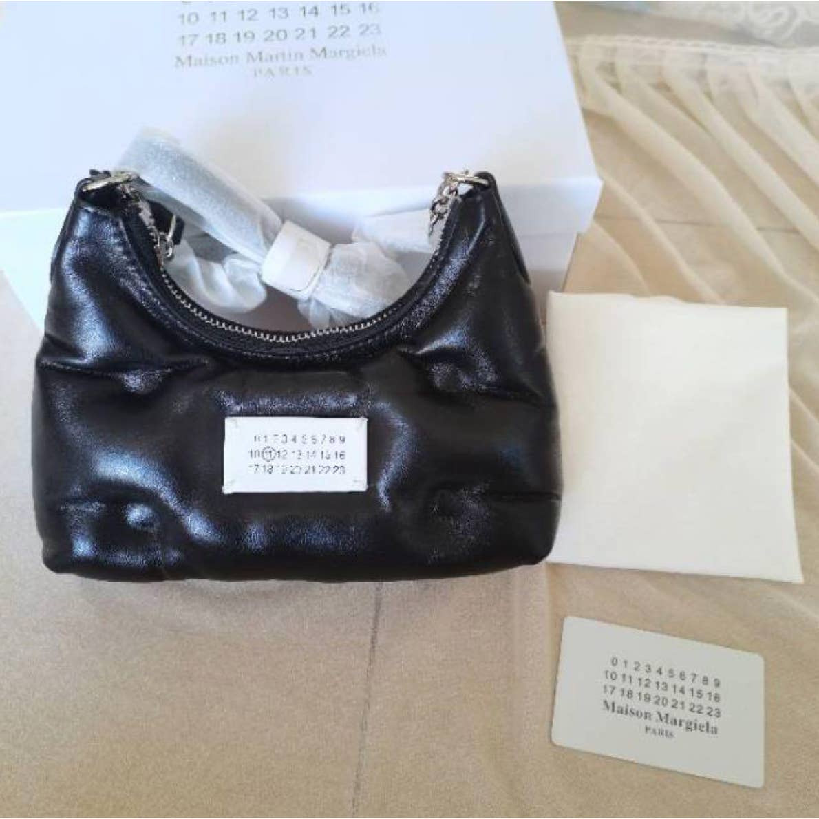 Maison Margiela Glam Slam Nappa Leather Hobo Shoulder Bag