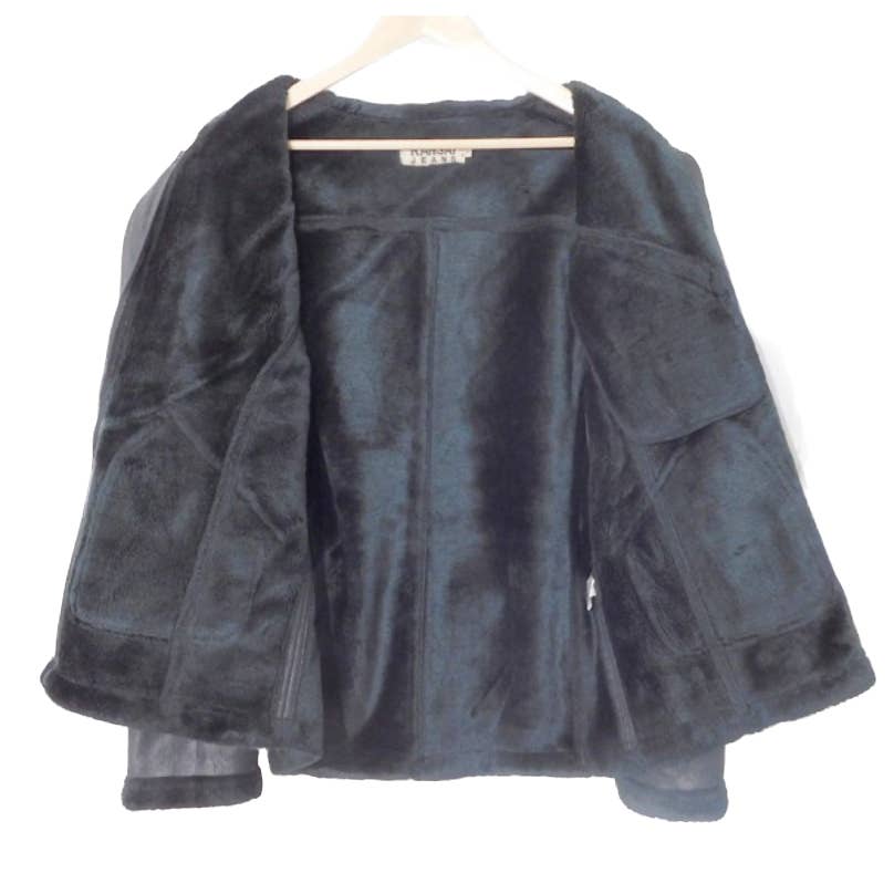 Kansai Yamamoto Shearling Lined Biker Jacket