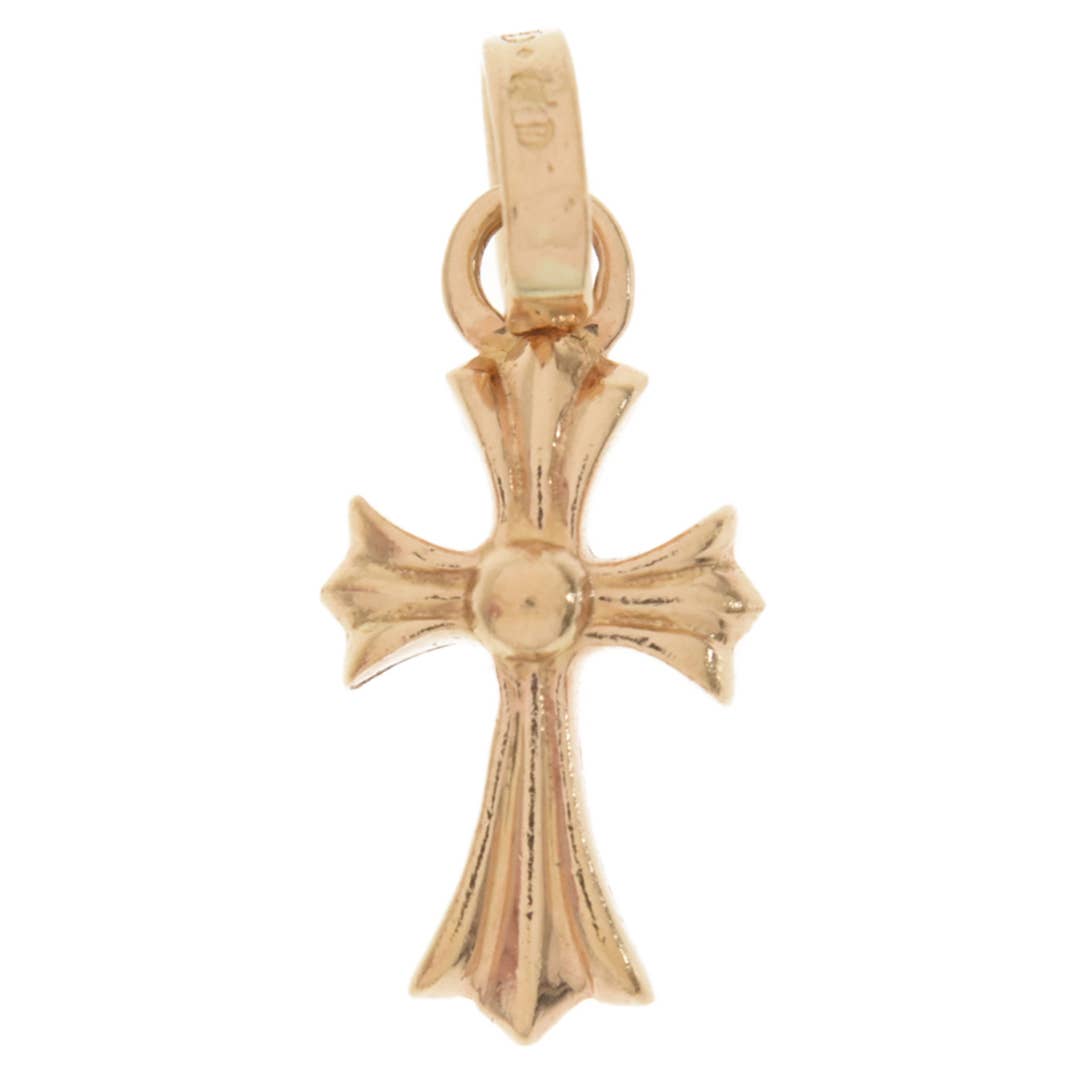 CHROME HEARTS 22k Baby Fat Cross Charm Pendant