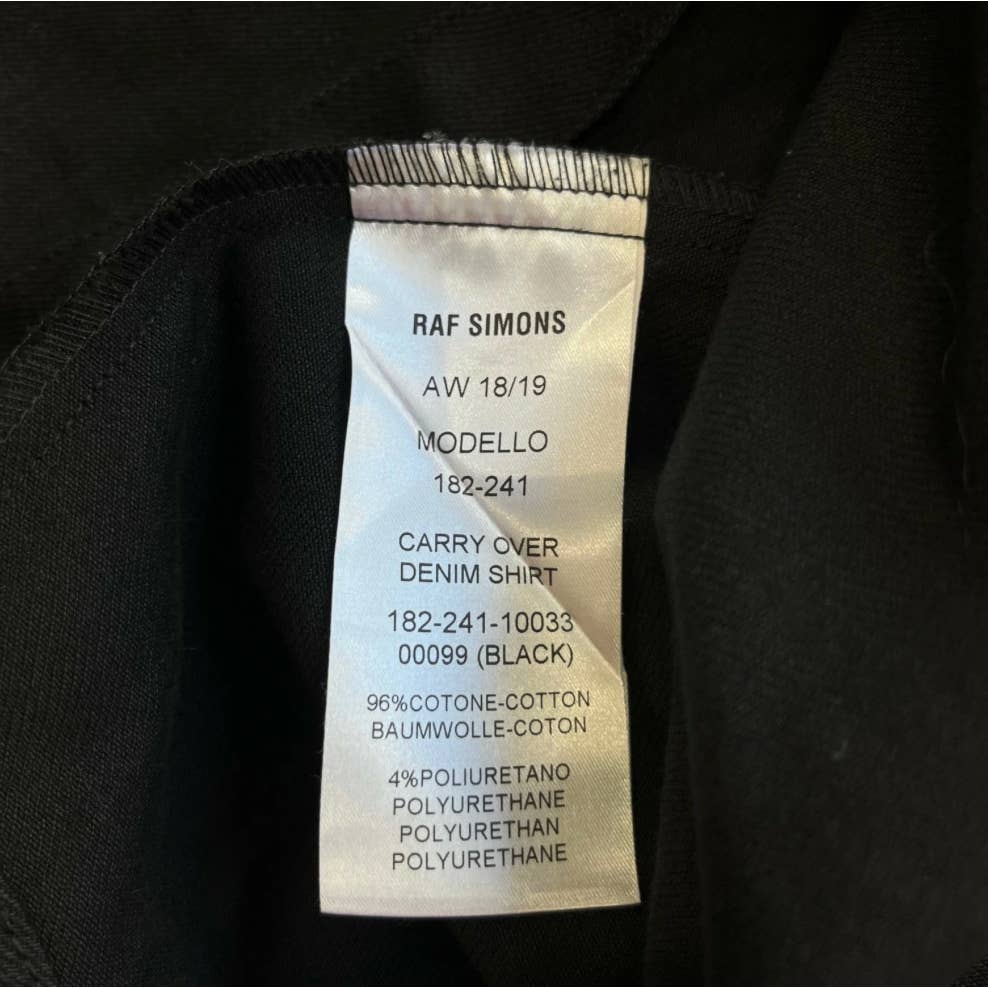 RAF SIMONS Carry Over Denim OverShirt Jacket