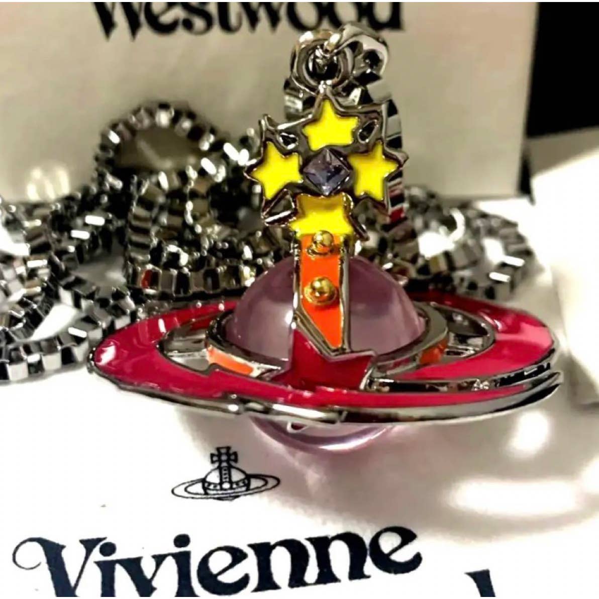 Vivienne Westwood Shooting Star Small 3d Orb Necklace