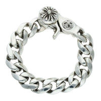 Thumbnail for Chrome Hearts Classic Link Clip Silver Bracelet 13LINK