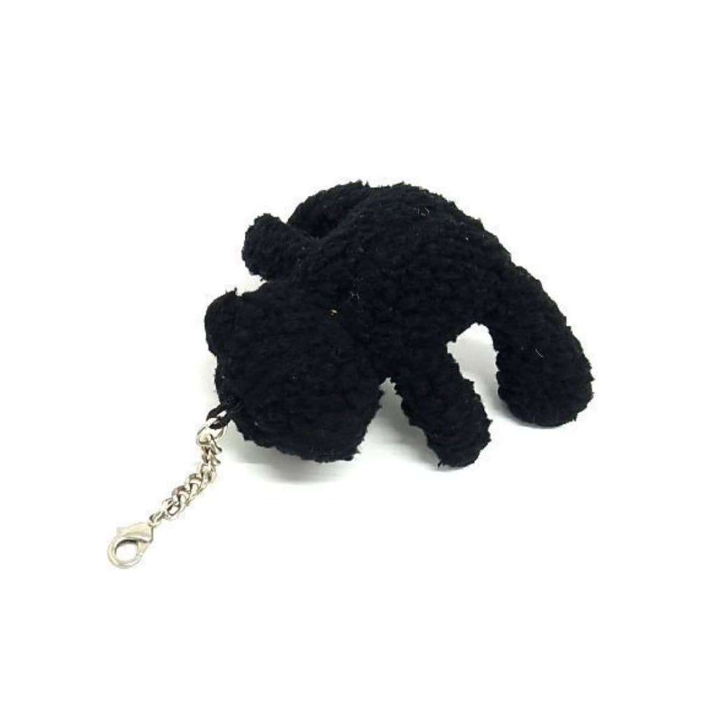 Vivienne Westwood Orb Plushie Bear Key Ring Charm Black