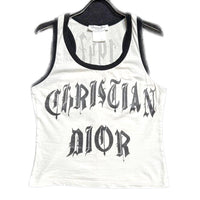 Thumbnail for Christian Dior Iconic Gothic Script logo Dior Tank Top