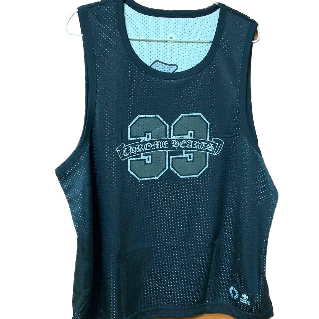 Chrome Hearts Mesh Baketball Mesh Reversible Warm Up Jersey