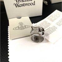 Thumbnail for VIVIENNE WESTWOOD Pave Belt Silver Ring