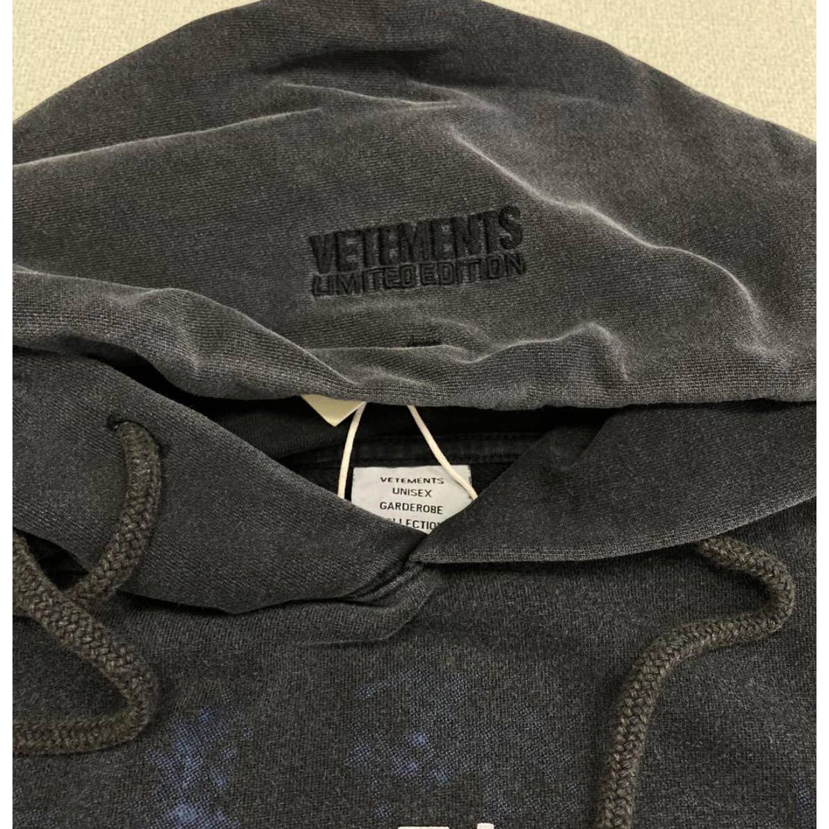 VETEMENTS I DID NOTHING I JUST GOT LUCKY 777 HOODIE