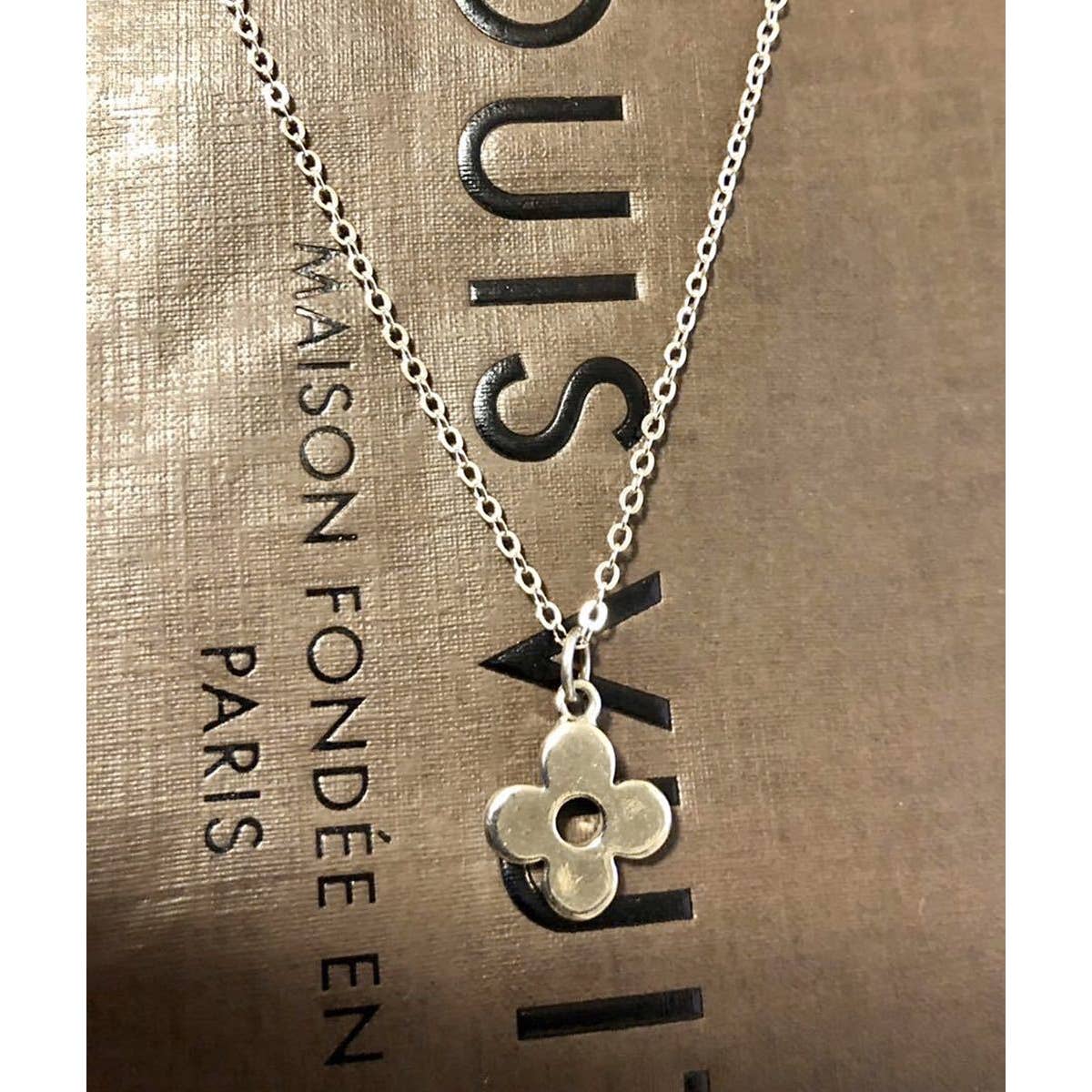 Louis Vuitton Mini Flower Charm Necklace