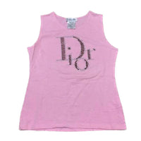 Thumbnail for Christian Dior Iconic rhinestone logo Dior Top