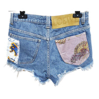 Thumbnail for Loewe Patchwork Denim Shorts