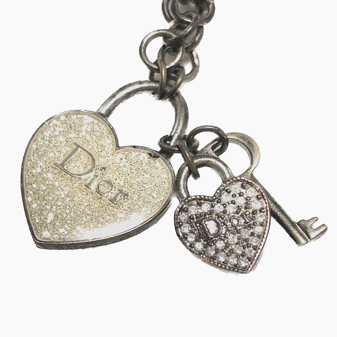 Christian Dior Heart Key Necklace