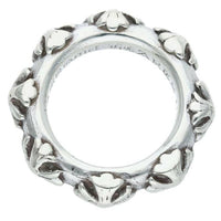 Thumbnail for CHROME HEARTS Cross Band Silver Ring