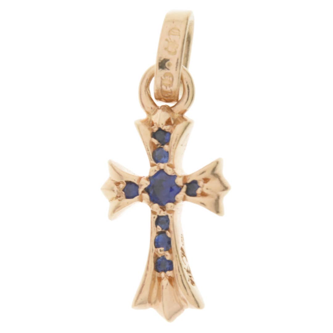 CHROME HEARTS 22k Baby Fat Cross Charm Pendant